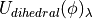 U_{dihedral}(\phi)_\lambda